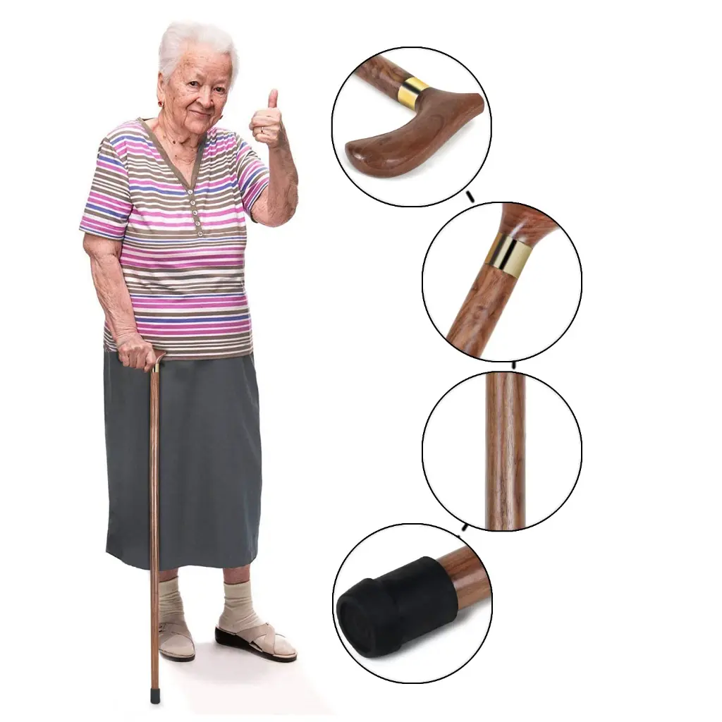 44975 Wood-Walking-Stick-92cm-Brown-Varnish-Derby-handle-11.webp