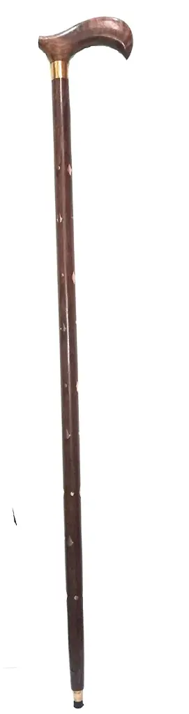 44975 Wood-Walking-Stick-92cm-Brown-Varnish-Derby-handle-12.webp