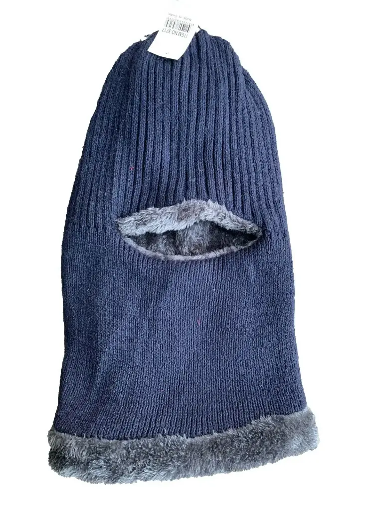 13706 Balaclava-Bulky-Marle-Acrylic-Knit-Furry-Fleece-Lined-Navy (4).webp