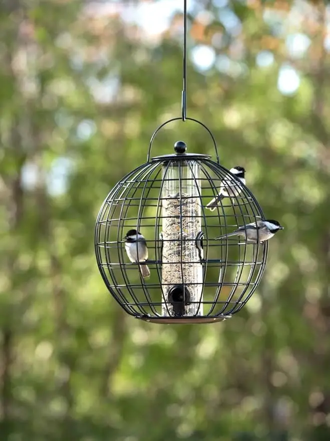 91434 Anti Possum Bird Feeder Round Metal 26cm 6.webp
