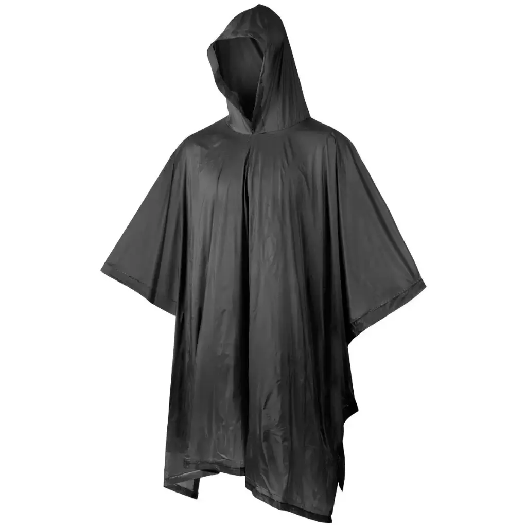  Nylon Poncho Extra Long, Black