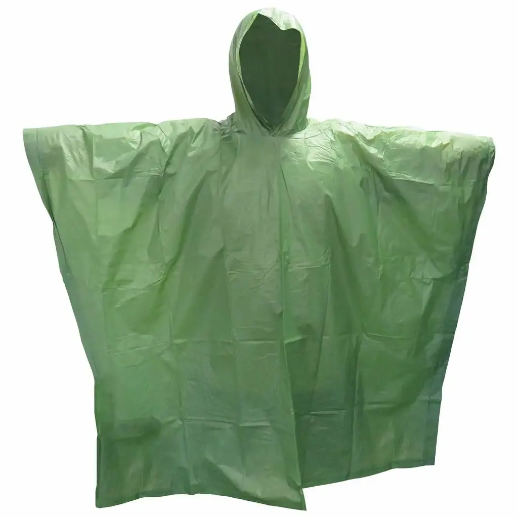  Vinyl Poncho Olive