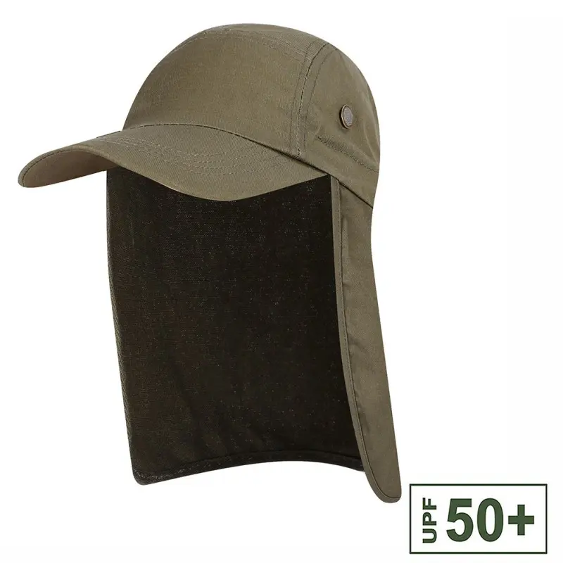  Legionairres Kepi Cap Vented Adjustable Size Olive
