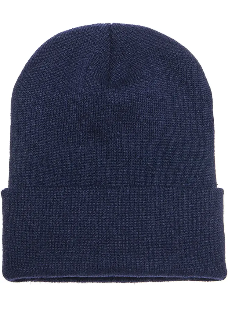  Acrylic Double Fine Knit Beanie Navy