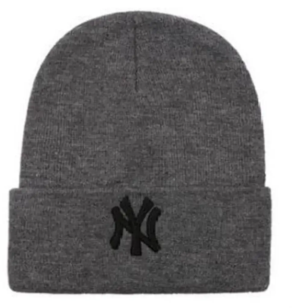  NY Grey Acrylic Beanie