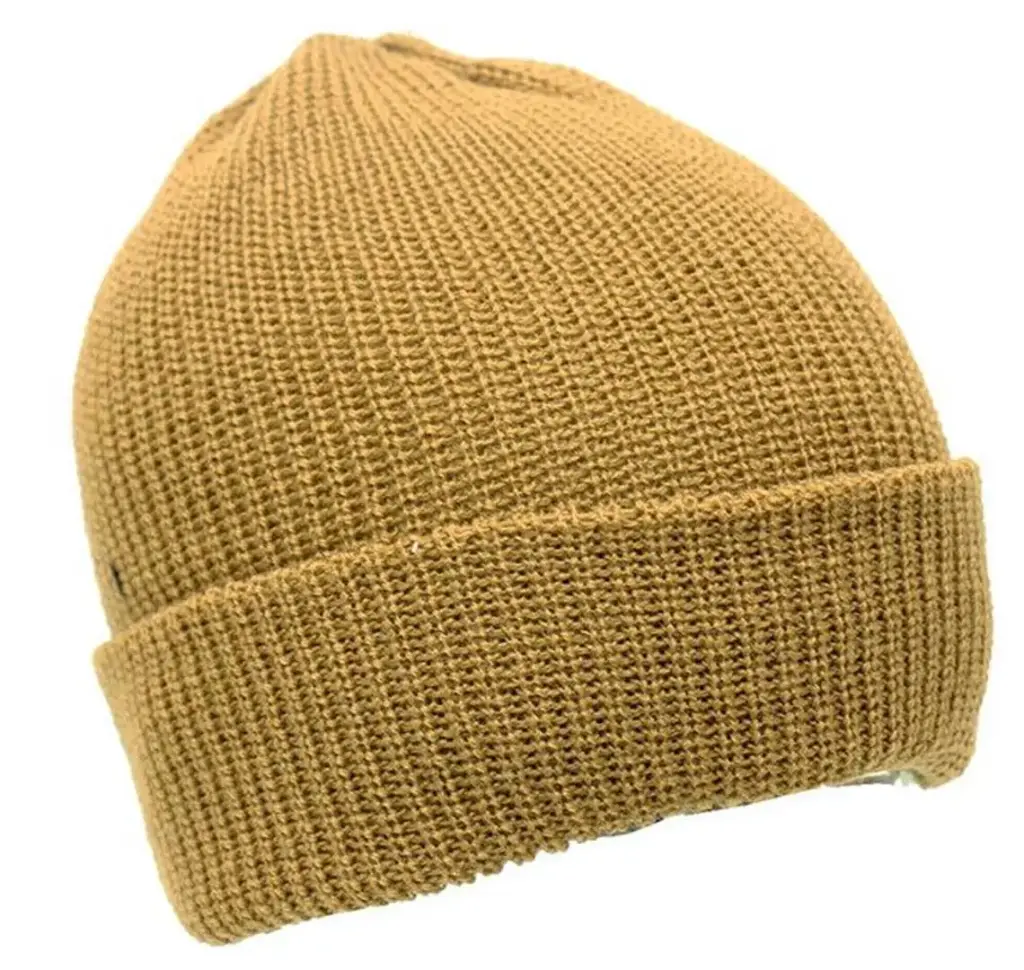  Pure Wool Beanie Khaki