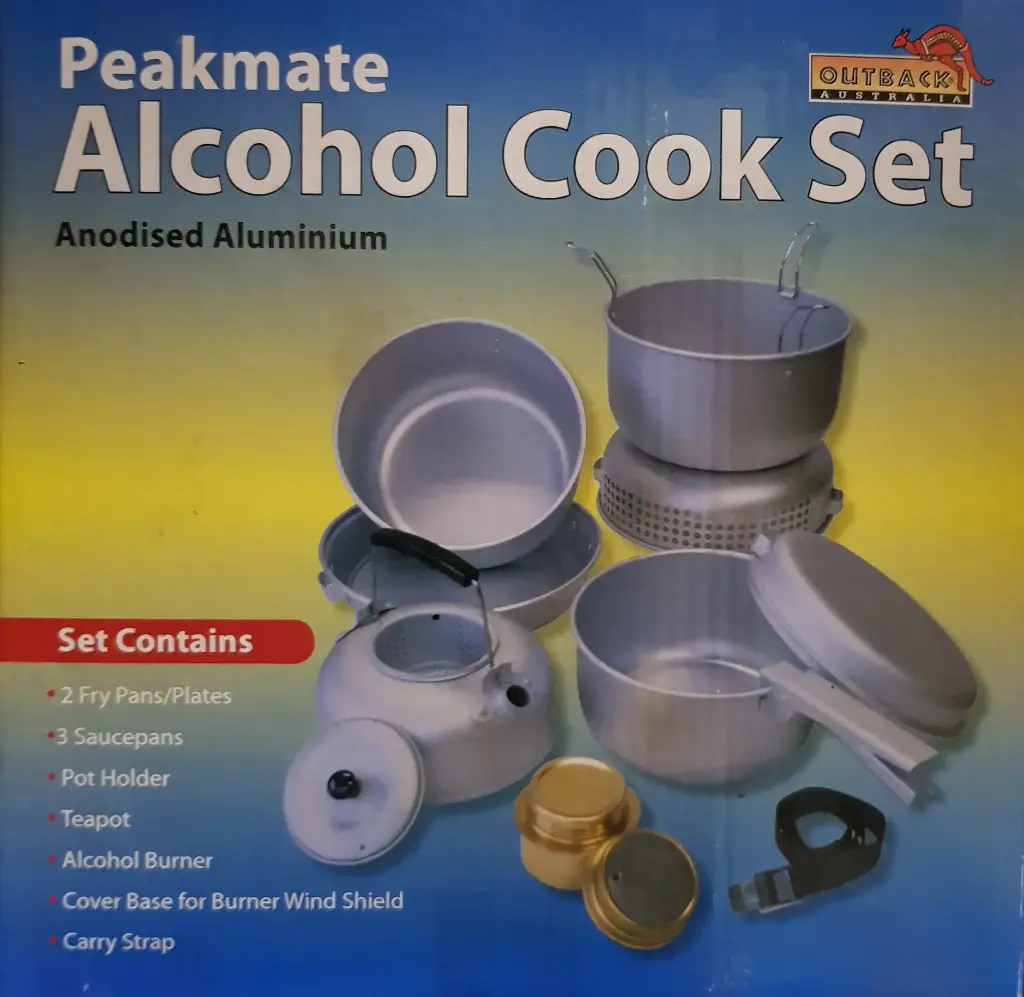  Peakmate Deluxe Alum Alcohol Cook Set