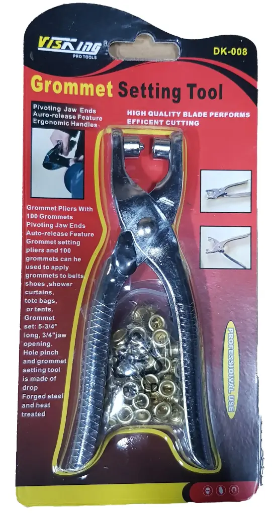  Eyelet Grommet Pliers Punch Kit 4.5mm