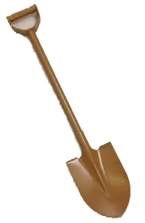  D-handle Jeep Shovel Steel Handle Khaki
