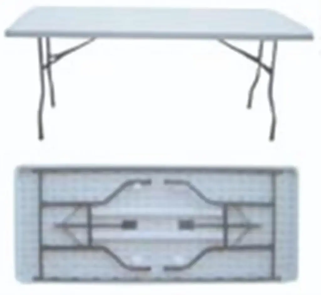  Solid Moulded Table 183x74x73 cm