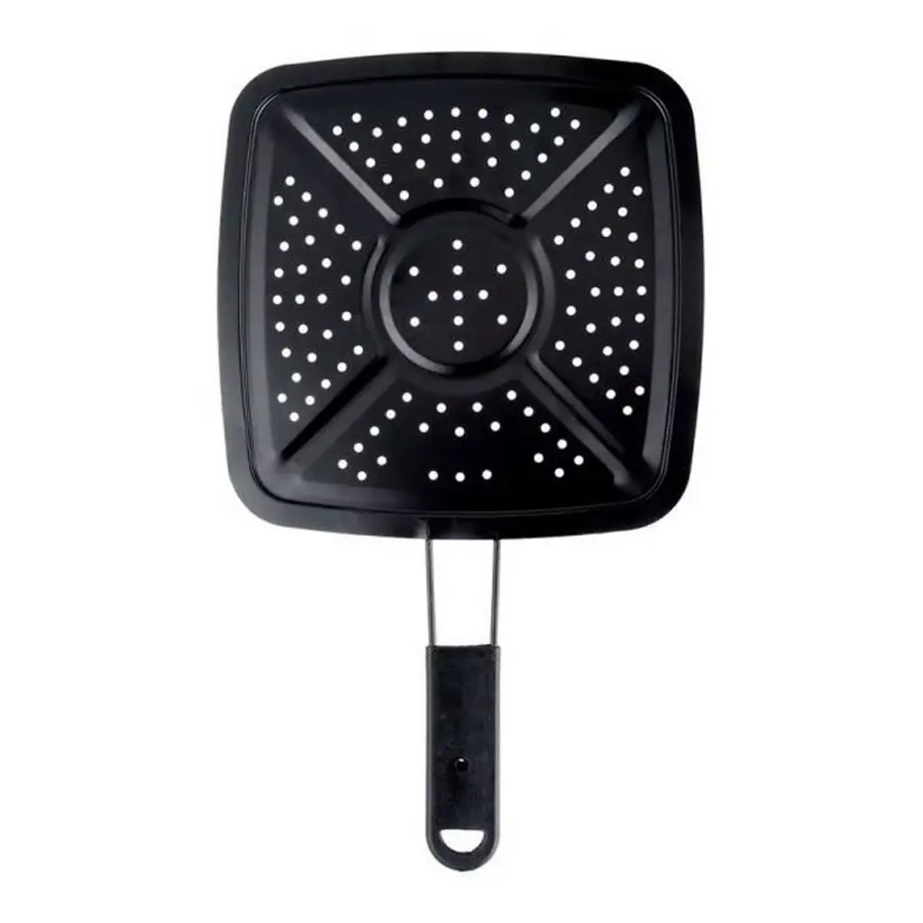  Black Simmer Toaster Heat Diffuser 195x195mm with Handle