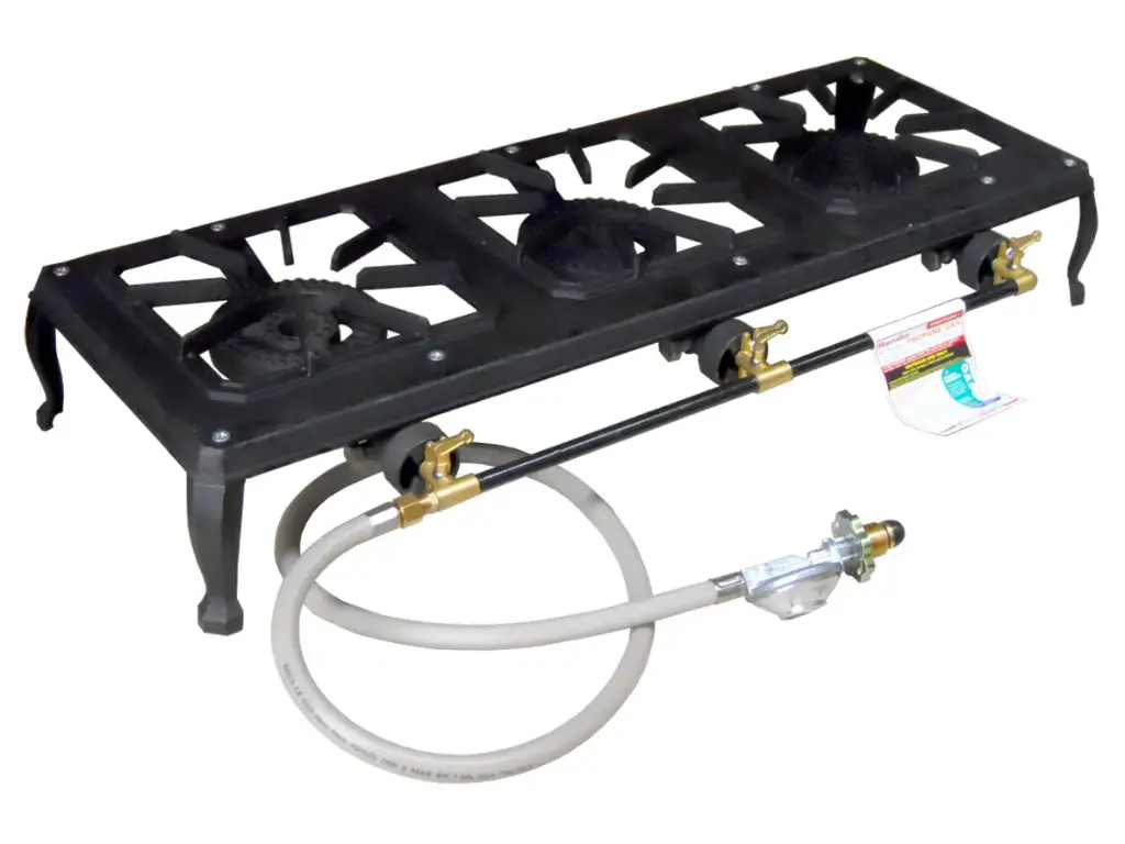  3 Burner Country Cooker, LPG, 1/4'' male connection, 36MJ heat output (2.75kpa)