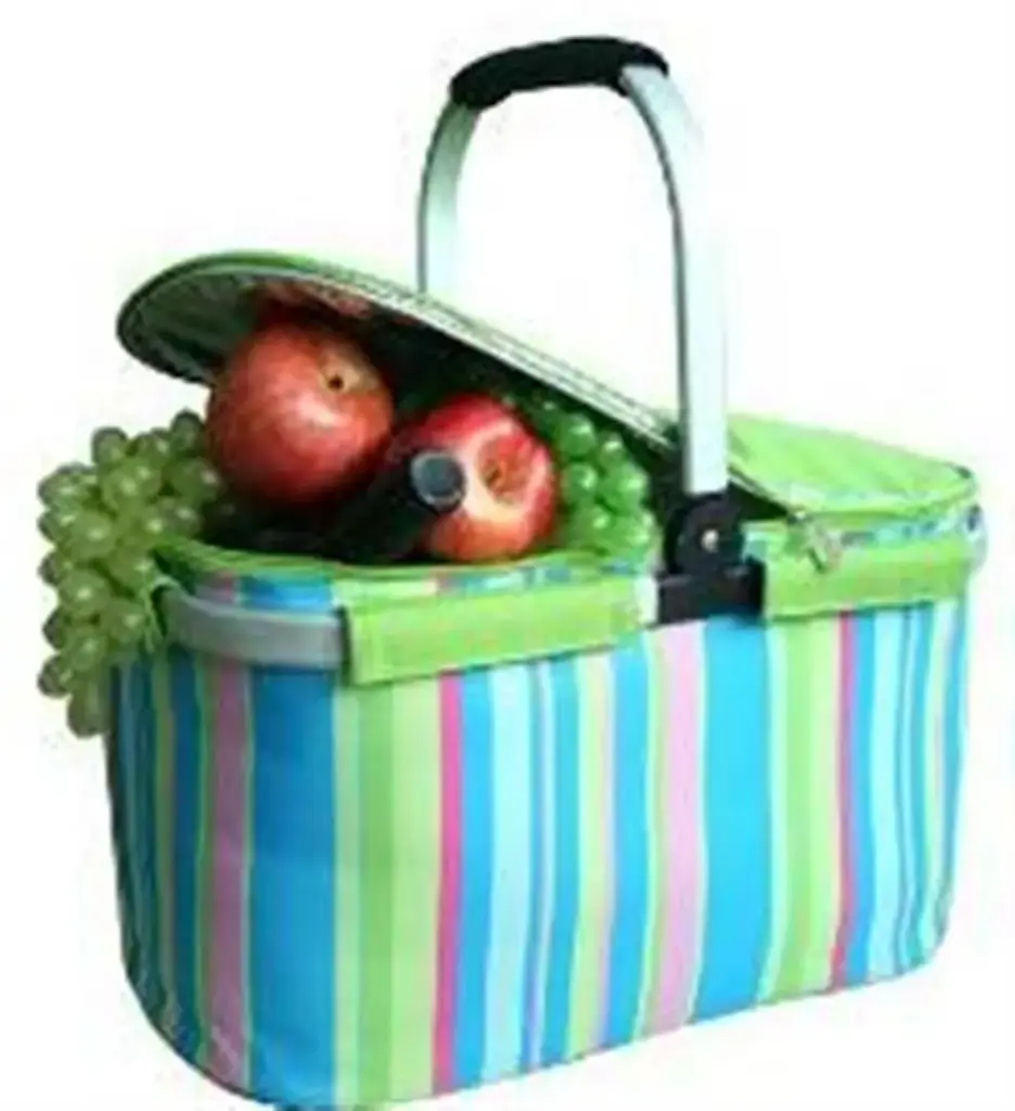  Picnic Cooler Basket Aluminium Frame 22 Litre