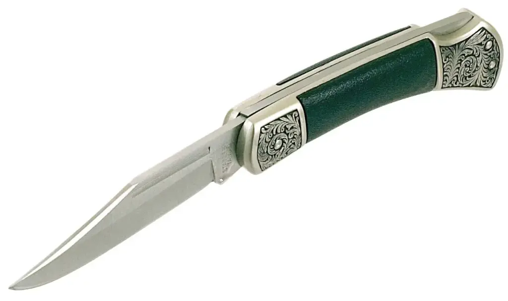  Herbert Lock Knife Silver End Black Handle