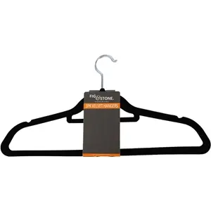  Velvet Covered Clothes Hanger 3 pack