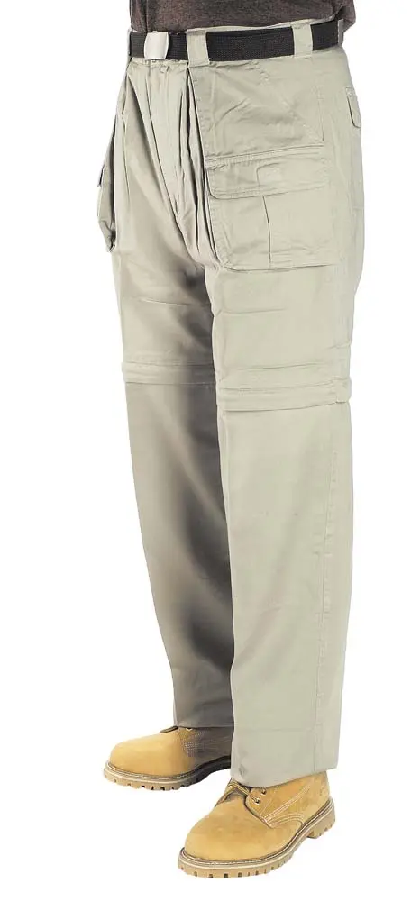 Outback Kombo Cargo Pants Zip Off Leg Cotton Bone