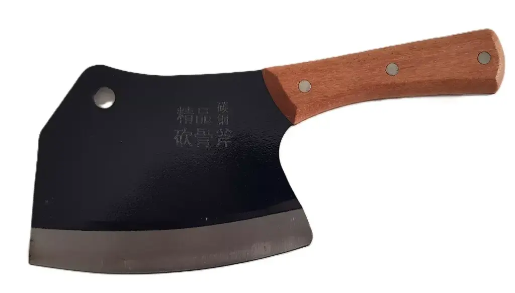 Cleaver Knife Black Wood Handle