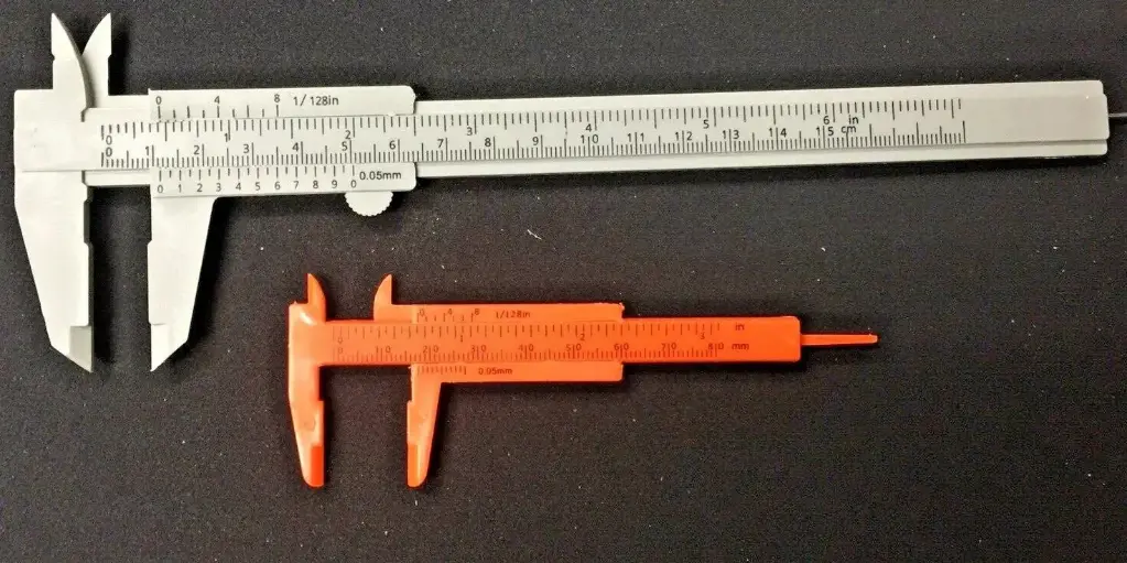 Plastic Vernier Caliper Sliding 180mm 8" + Mini 80mm