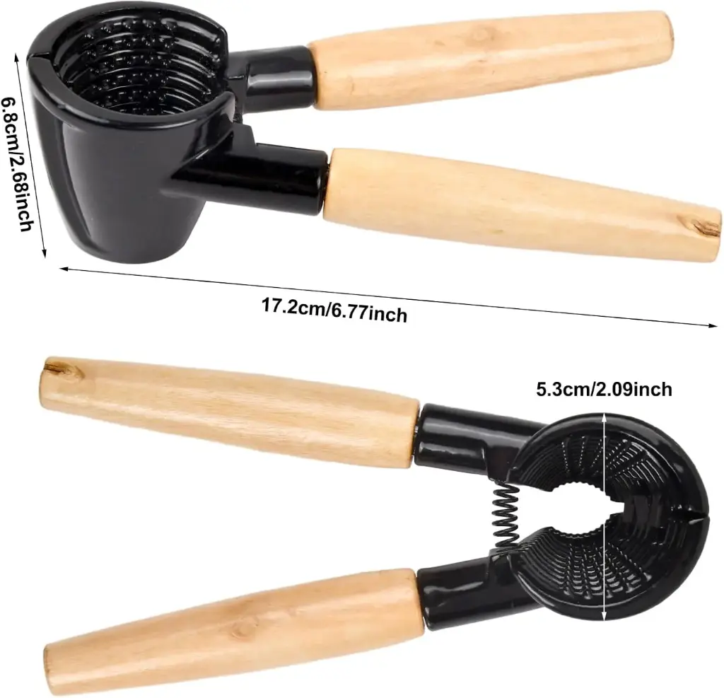  Nut Cracker Zinc Alloy Wood Handles
