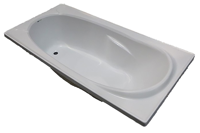 Bath White rectangle 1500x740mm Mystery by Novelli