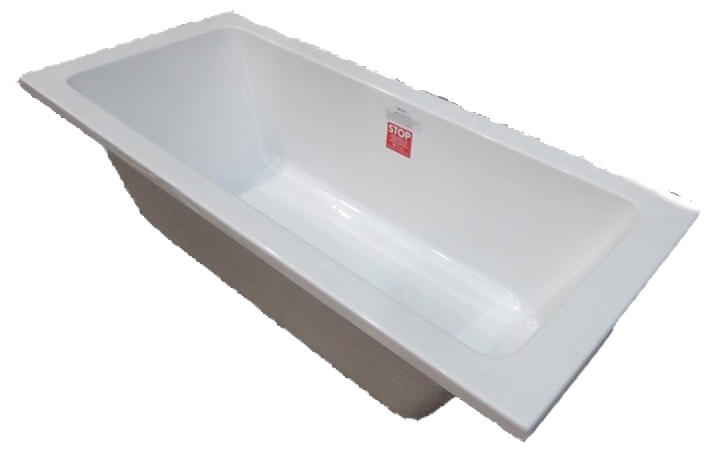 Bath Messina Rectangle 1800x800mm (WITH SQUARE INNER) by Novelli