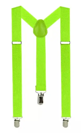 [04680-lime]  Braces Suspenders Medium Lime