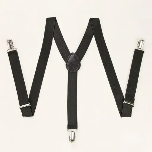 [04681]  Braces Suspenders Medium Black