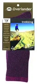 [04818]  Bordeaux 11-14 Overlander Trekking Sock