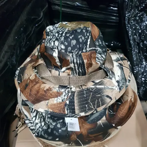[11583]  Slouch Boonie Bush Hat with Neck & Face Cover Light green Mossy Oak Camo