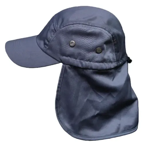 [11905-navy]  Legionairres Kepi Cap Vented Adjustable Size Navy