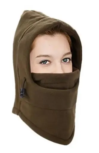 [13463-brown]  Polar Fleece Balaclava Brown