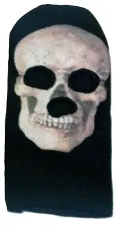 [13901-ivory skull]  Ivory Skull Balaclava 3 Hole
