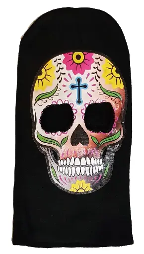 [13901-voodoo skull]  Voodoo Skull Balaclava 3 Hole