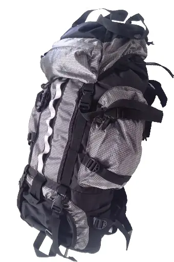 [18263]  Rucksack Rip-stop 600D 85 Lt Grey/Black