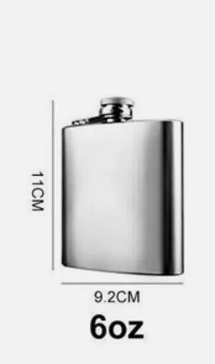 [22910]  Hip Flask 6oz