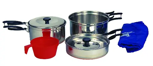 [24002]  S/Steel 2 Party Cookset 8 pc