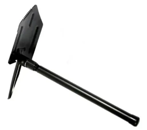 [25704]  Folding Pick Shovel H/Duty Steel Handle