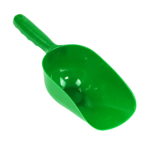 [25717]  Green Plastic Feed/Seed Scoop 2 Cup Capacity