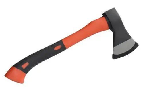[26109]  Hatchet Fibreglass Handle Orange 1 kg