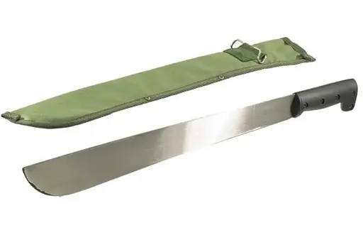 [26500]  Machete Bolo 45cm Silver Blade Plastic Handle & Sheath