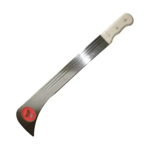 [26502]  Machete Panga Jungle Bolo Curved End Wood handle