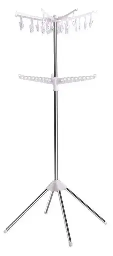 [27402]  Clothes Line with Pegs Collapsible