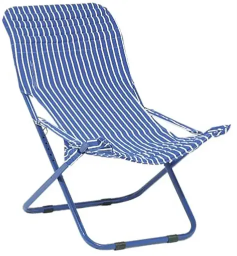 [27711]  Como Chair Large Blue/White Stripe