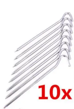 [27904]  23 cm 9" Steel Wire Tent Peg 8 per pack