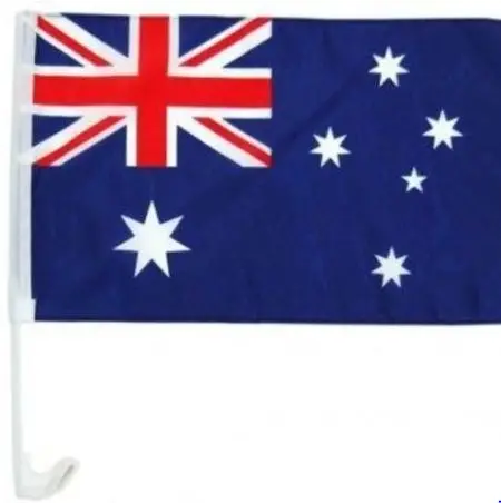 [28712-4]  4 Australia Car Flag 46x30cm 18"x12"