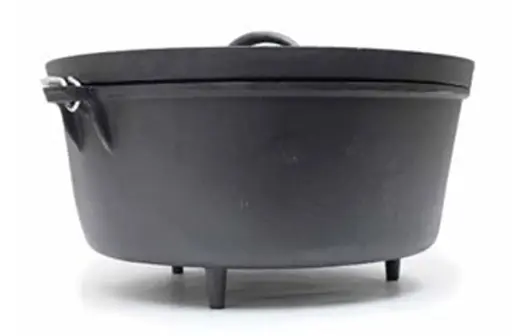 [29500]  20 qt Cast Iron Dutch Oven Lipped Lid with Legs