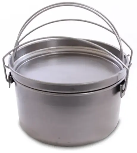 [29532] Aussie Camp Oven Spun Steel Jumbo 15" With Trivet