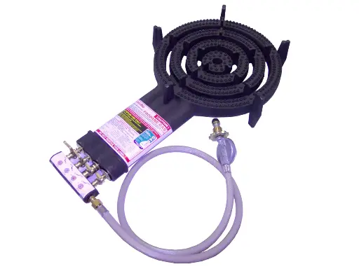 [29613]  4 Ring Burner, LPG, 1/4'' male connection, 59MJ heat output (2.75kpa)