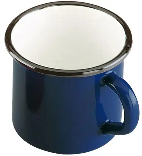 [30003-24]  24 x 6 cm Enamel Mugs Navy