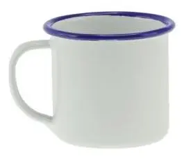 [30004]  6 cm Enamel Mug White